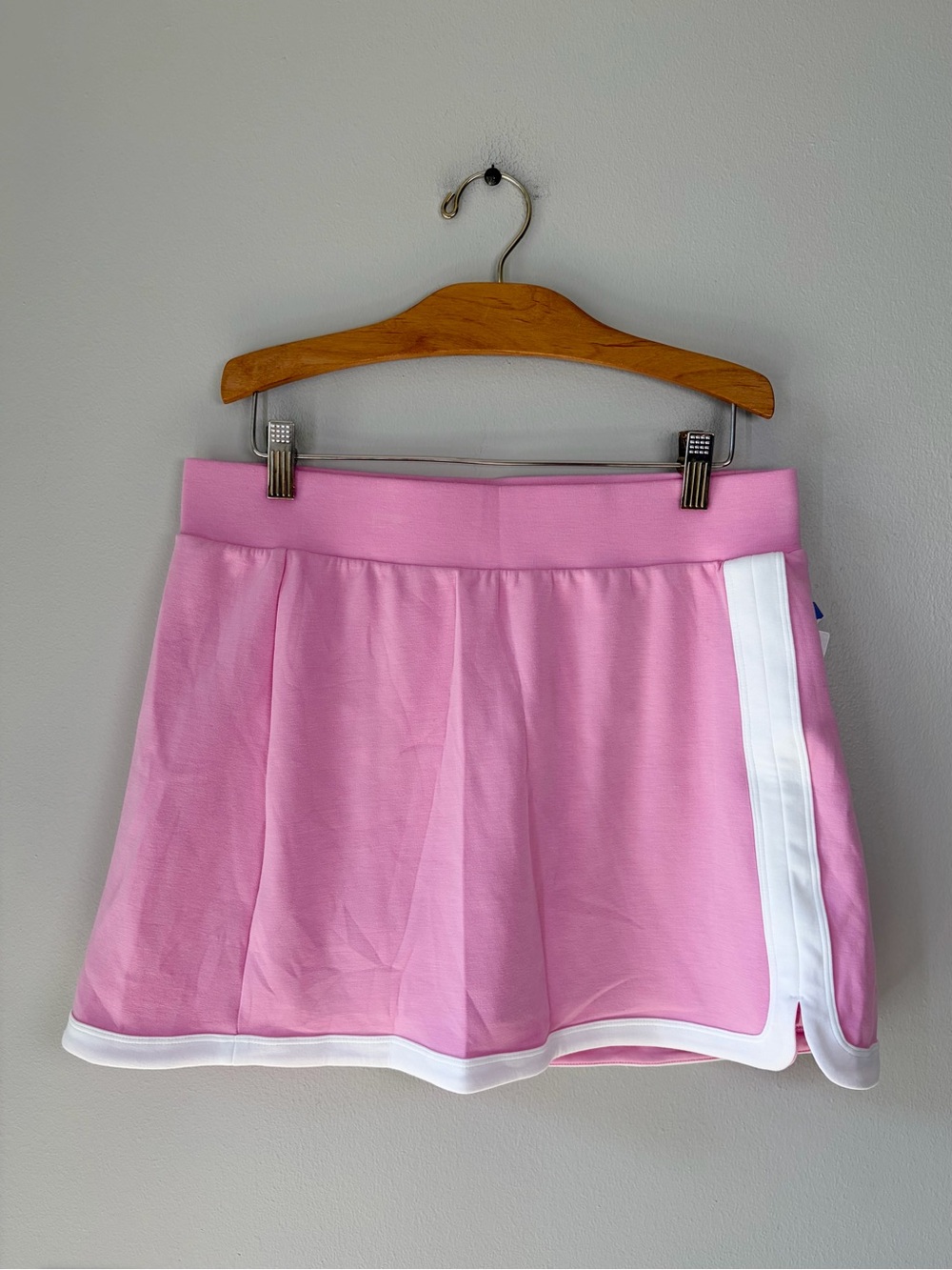 Joy Lab Pink White Stripe Athletic Skirt with Built in Shorts Athleisure